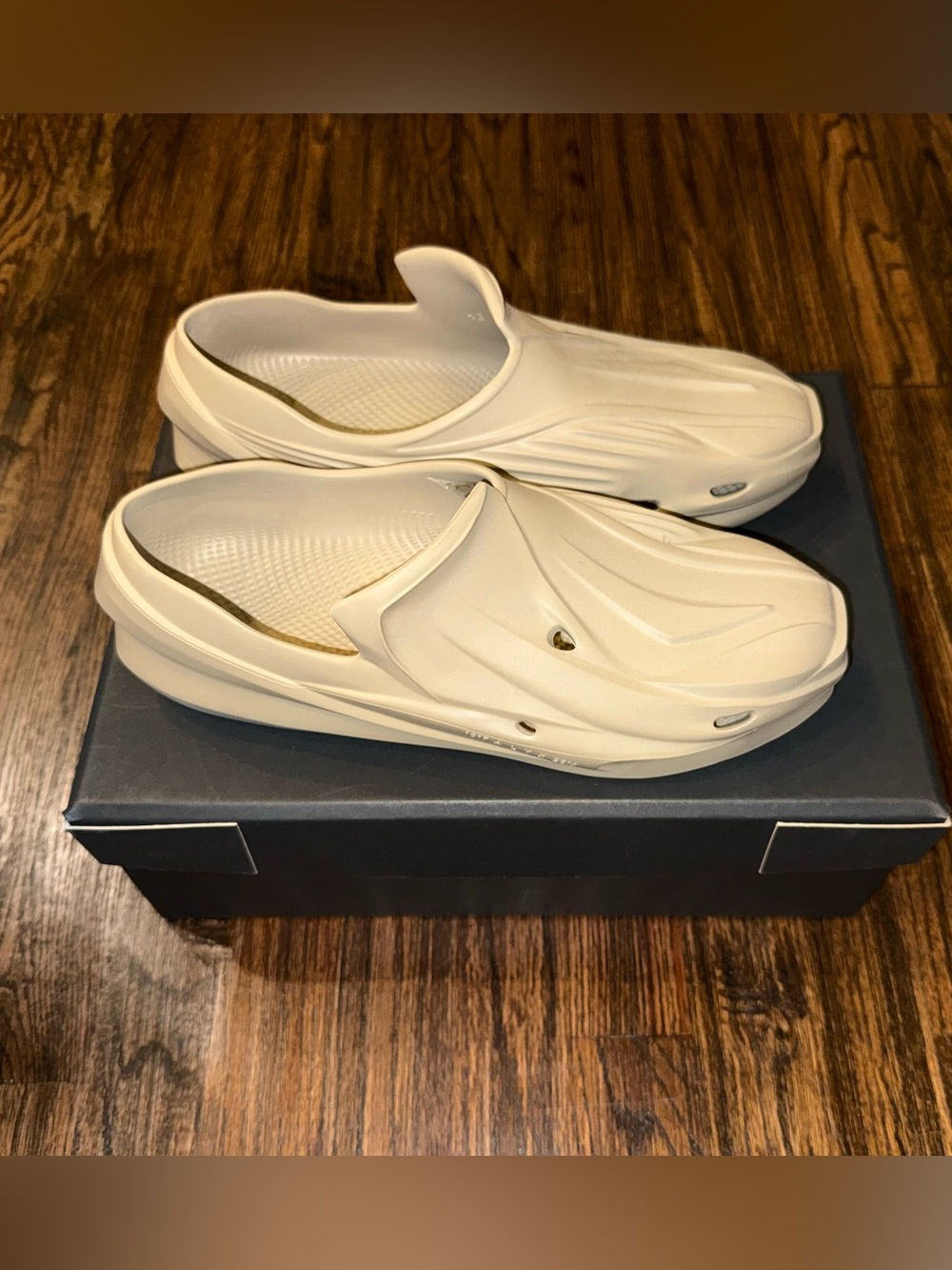 1017 ALYX 95M Rubber Mono Slip-Ons Beige Size EU 43 US 10